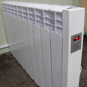 Aluminum electric radiator.