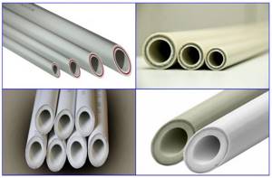 Aluminum and glass fiber reinforced polypropylene pipes