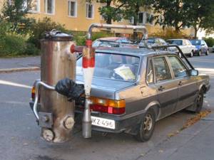 car with gas generator