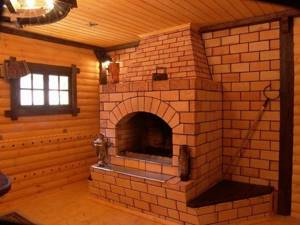 Sauna brick stove
