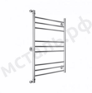 Lateral connection of heated towel rail through corners