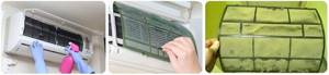 Cleaning the filter of your home air conditioner