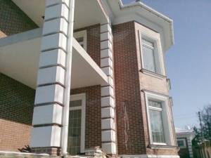 decorative foam panels for facade finishing of houses