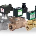 Electromagnetic shut-off valves for heating boilers