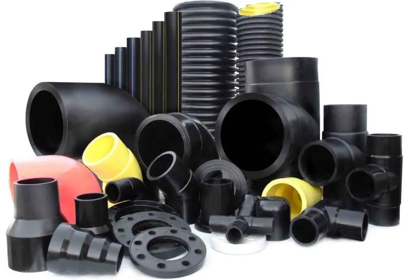Elements of pipeline systems made of HDPE