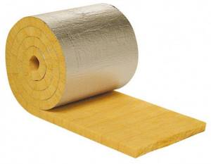 Foiled mineral wool