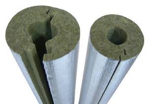 Foil half-cylinders for thermal insulation of pipes