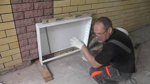 Photo - Installation of a manifold cabinet