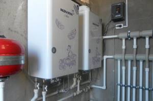 Navien gas boilers in the interior