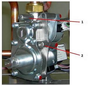Honeywell gas valve for gas boiler