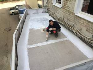 waterproofing with paint composition