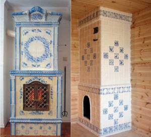Dutch oven decorated with tiles