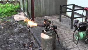 Burner being used at home