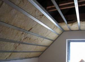 Proper insulation of the ceiling with mineral wool