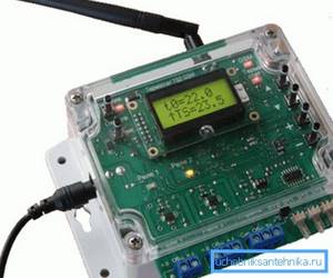 The GSM heating module provides remote communication and control.