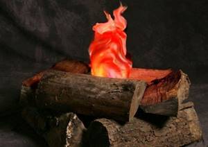 Artificial fire made from fabric