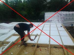 How to use polystyrene foam to insulate a wooden floor
