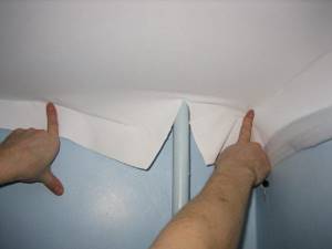 How to bypass a pipe on a plasterboard ceiling