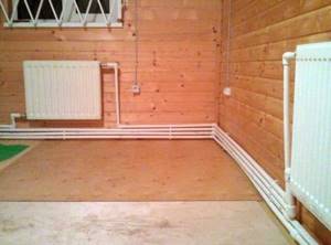 how to lay heating pipes in a private house