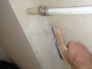 how to putty a wall