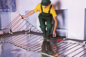 How to lay a heating cable in a screed