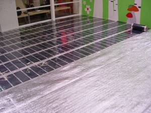 how to install electric heated floor