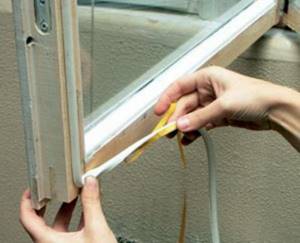 How to insulate windows. No. 5. Insulation of a wooden window with foam rubber and sealant 