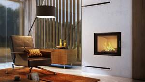 fireplace insert for modern interior