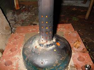 DIY waste oil drip burner