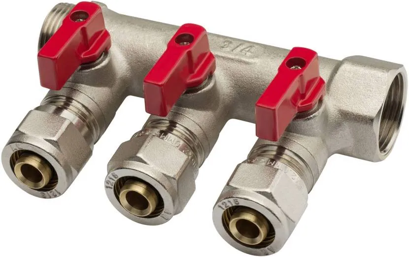 Manifold with compression fittings