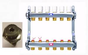 Manifold with control valves