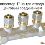 water supply manifold with collet connection