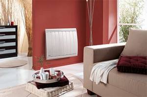 Convector heater in the interior