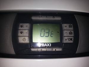 Baxi boiler gives error E10