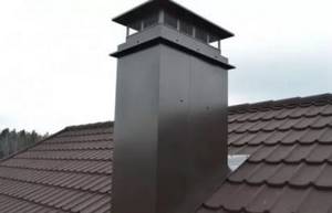 Cover for the chimney on the roof
