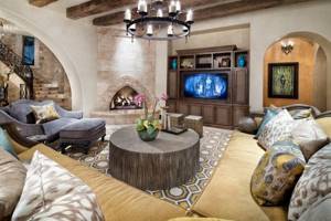Beautiful living room in Mediterranean style