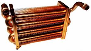 Copper gas boiler heat exchanger
