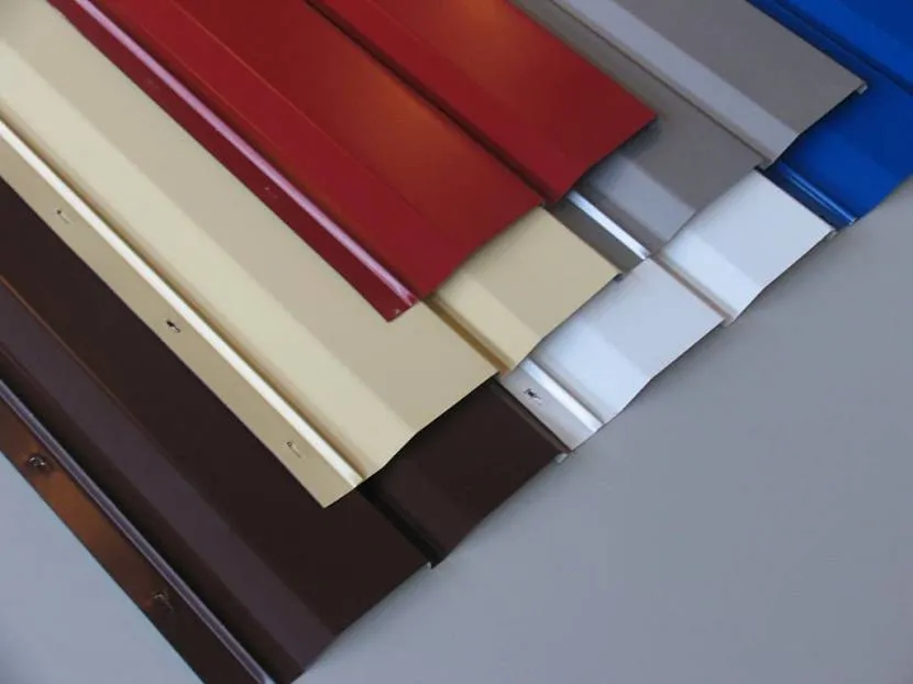 Metal panels are coated with polymer paint