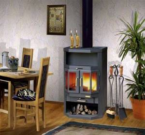 metal fireplace for home