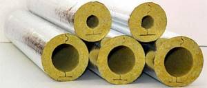 Mineral wool for heating pipes