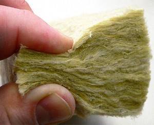 Mineral wool is easily crushed by hand