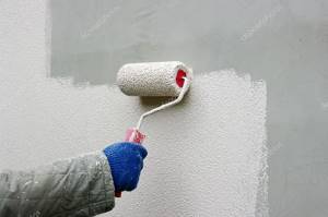 applying heat paint with a roller