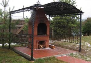 Canopy gazebo with forging elements
