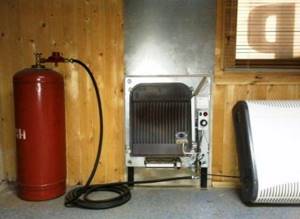 Heating the house with liquefied gas