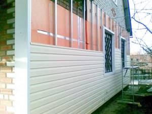 Sheathing a private house with extruded polystyrene foam