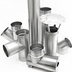 Single-layer stainless steel chimneys
