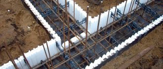 Formwork for polystyrene foam foundation