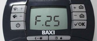 Панель управления газовым котлом Baxi LUNA 3 comfort
