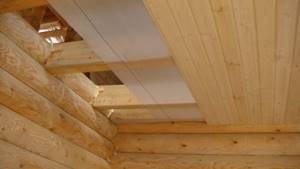 vapor barrier for wooden ceiling