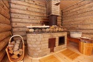 Brick sauna stove